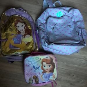 COPY - two packbacks and lunchbag